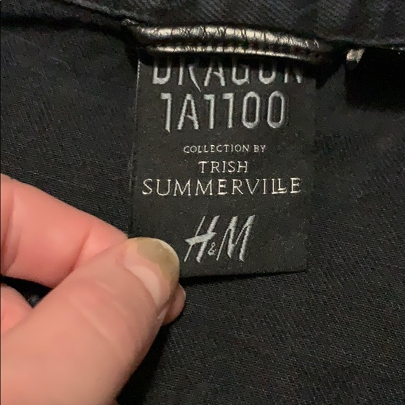 Trish Summerville Dragon Tattoo Jean Jacket.—RARE - Picture 3 of 6